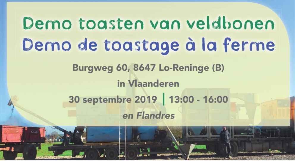 [Open boerderij] Demo toasten van veldbonen in Vlaanderen